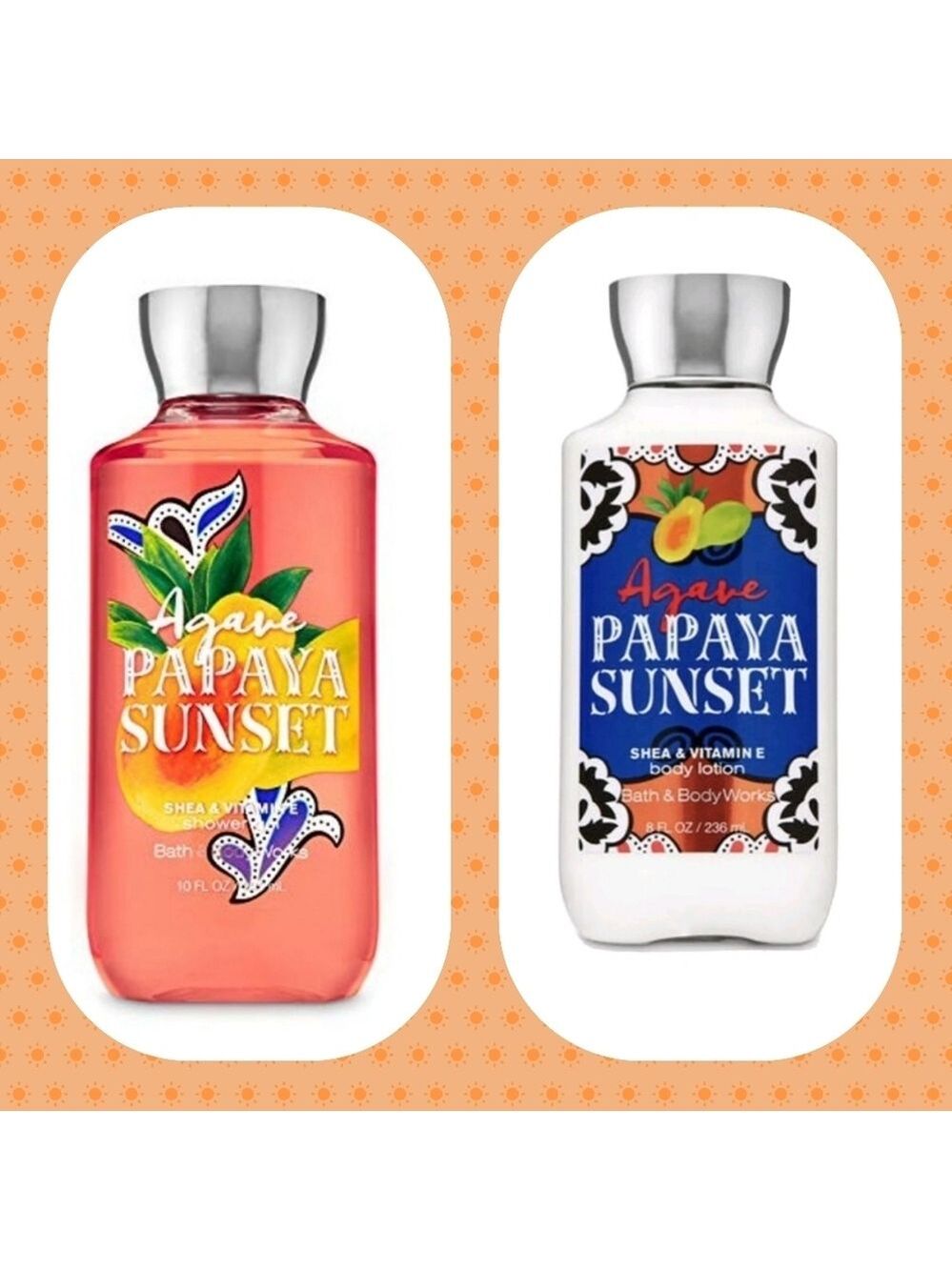 AGAVE PAPAYA SUNSET BODY WASH & LOTION SET